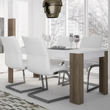 High Gloss Dining Table for 6 People Rectangular - Toronto