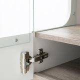 High Gloss Display Cabinet 109cm Wide Low With 2 Doors - Chelsea