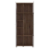 High Gloss Display Cabinet Tall With 2 Doors - Minot