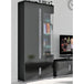 High Gloss Display Cabinet 93cm Wide Tall With 4 Doors And LED Lights - Elmira