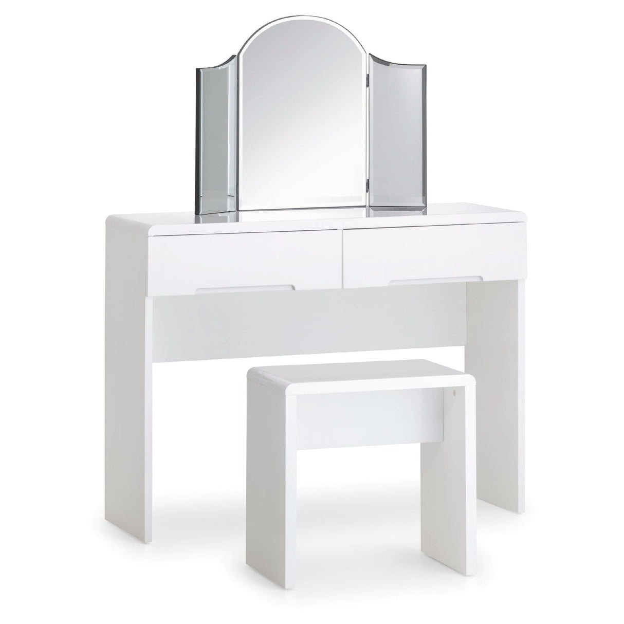High Gloss Dressing Table With 2 Drawers - Manhattan
