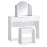 High Gloss Dressing Table With 2 Drawers - Manhattan