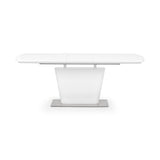 High Gloss Extending Dining Table for 4 to 6 People Rectangular - Como