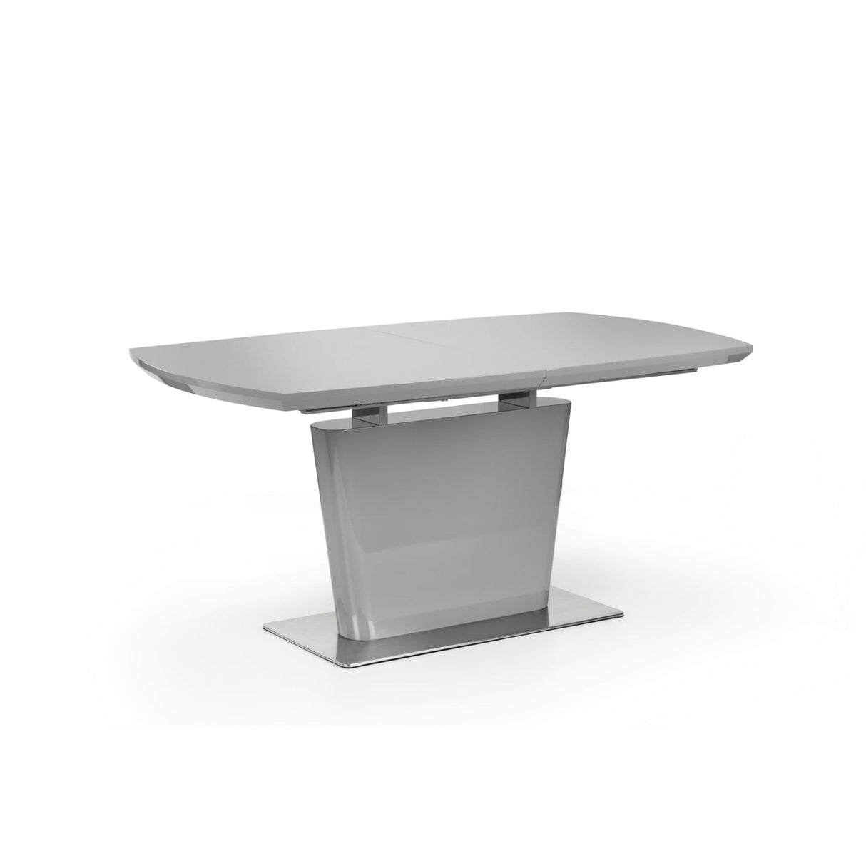 High Gloss Extending Dining Table for 4 to 6 People Rectangular - Como