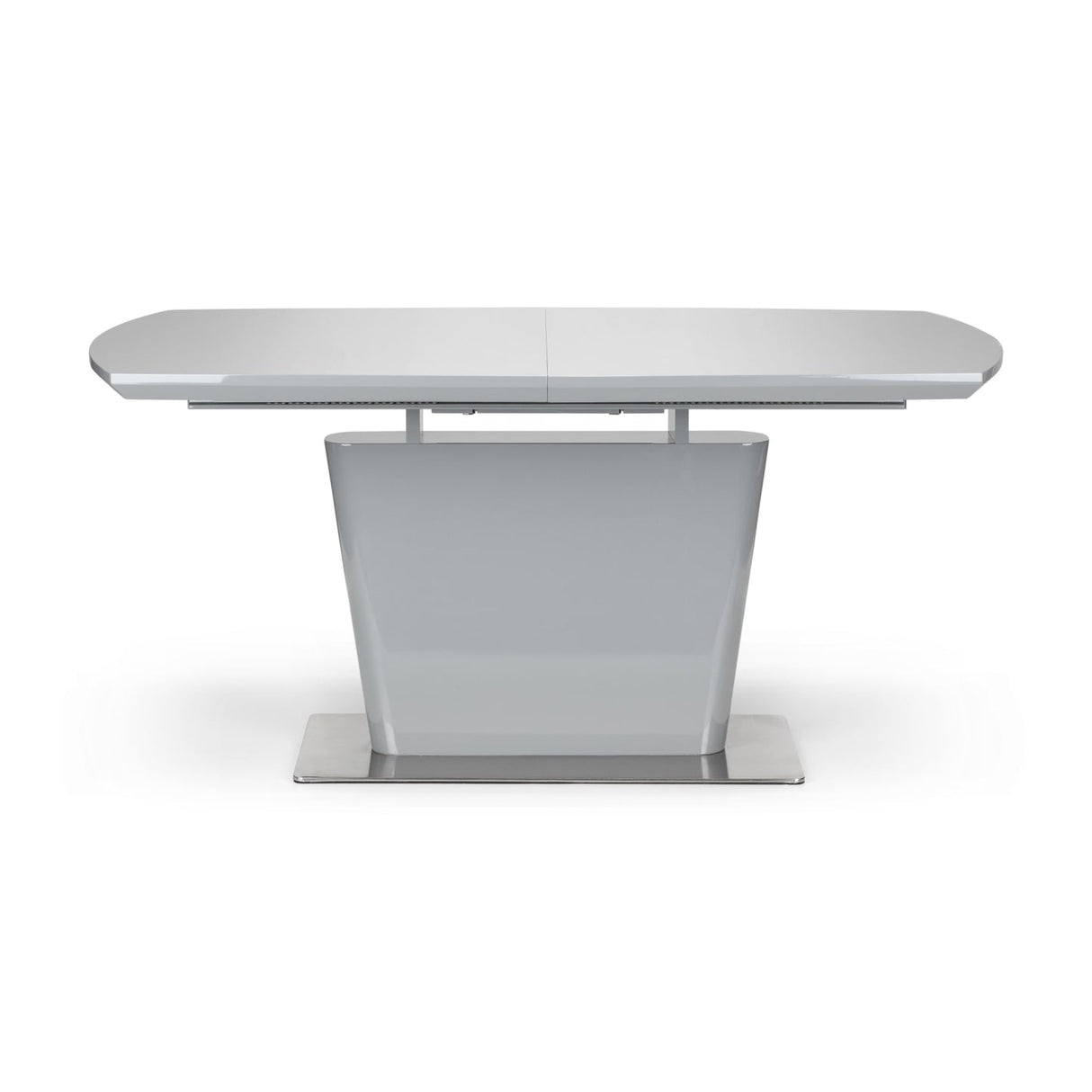 High Gloss Extending Dining Table for 4 to 6 People Rectangular - Como