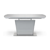 High Gloss Extending Dining Table for 4 to 6 People Rectangular - Como