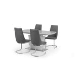 High Gloss Extending Dining Table for 4 to 6 People Rectangular - Como