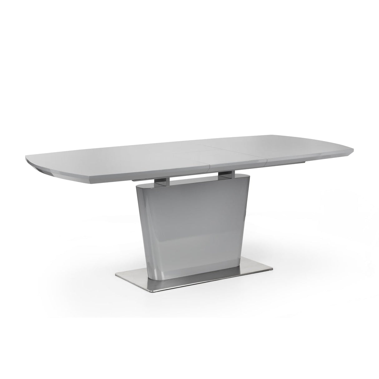 High Gloss Extending Dining Table for 4 to 6 People Rectangular - Como