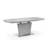 High Gloss Extending Dining Table for 4 to 6 People Rectangular - Como