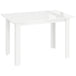High Gloss Extending Dining Table Rectangular for 4 to 6 People - Velmora