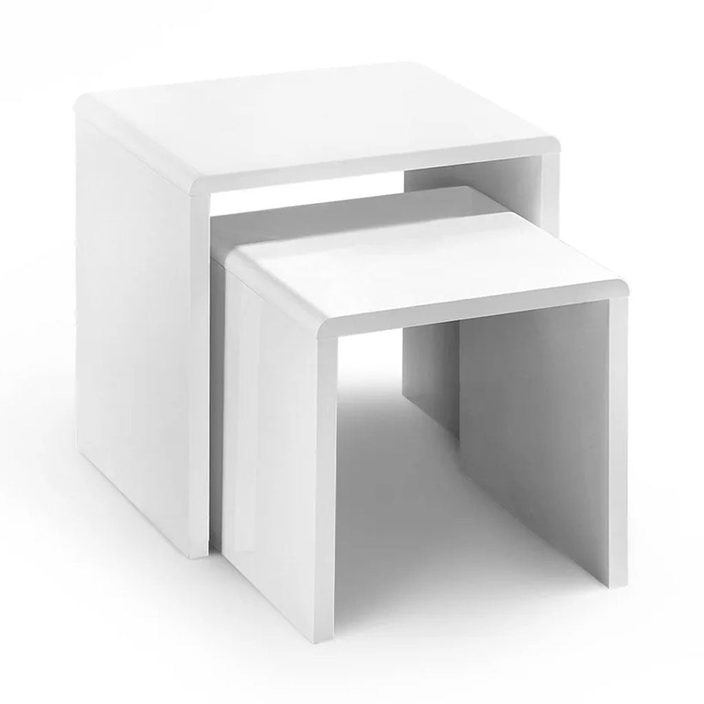 High Gloss Nest Of 2 Tables - Manhattan