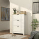 High Gloss Shoe Storage Cabinet 72cm Wide With 3 Doors - Velmora