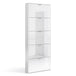 High Gloss Shoe Storage Cabinet With 5 Flap Doors - Zapata