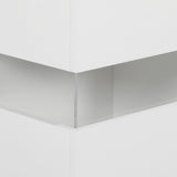 High Gloss Sideboard 120cm Wide With 2 Doors 4 Drawers And LED Lights - Velmora