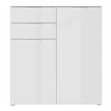 High Gloss Sideboard With 2 Doors And 2 Drawers - Sienna