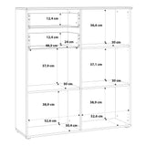 High Gloss Sideboard With 2 Doors And 2 Drawers - Sienna