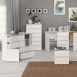 High Gloss Sideboard With 2 Doors And 4 Drawers - Sienna