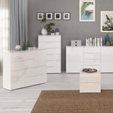 High Gloss Sideboard With 2 Doors And 4 Drawers - Sienna