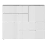 High Gloss Sideboard With 2 Doors And 4 Drawers - Sienna