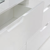 High Gloss Sideboard With 2 Doors And 4 Drawers - Sienna