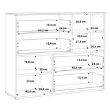 High Gloss Sideboard With 2 Doors And 4 Drawers - Sienna