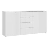 High Gloss Sideboard Wide 2 Doors And 4 Drawers - Sienna