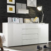 High Gloss Sideboard With 2 Doors And 4 Drawers - Salina
