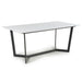 High Gloss Sintered Stone Dining Table for 4 to 6 People Rectangular - Abingdon