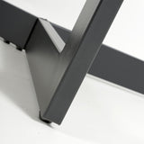 High Gloss Sintered Stone Dining Table for 4 to 6 People Rectangular - Abingdon