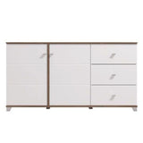High Gloss Storage Cabinet With 2 Doors And 3 Drawers - Minot