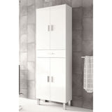 High Gloss Storage Cabinet With 4 Doors And 1 Drawer - Valdes