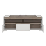 High Gloss TV Stand 140cm Wide With 2 Doors And 1 Drawer - Toronto