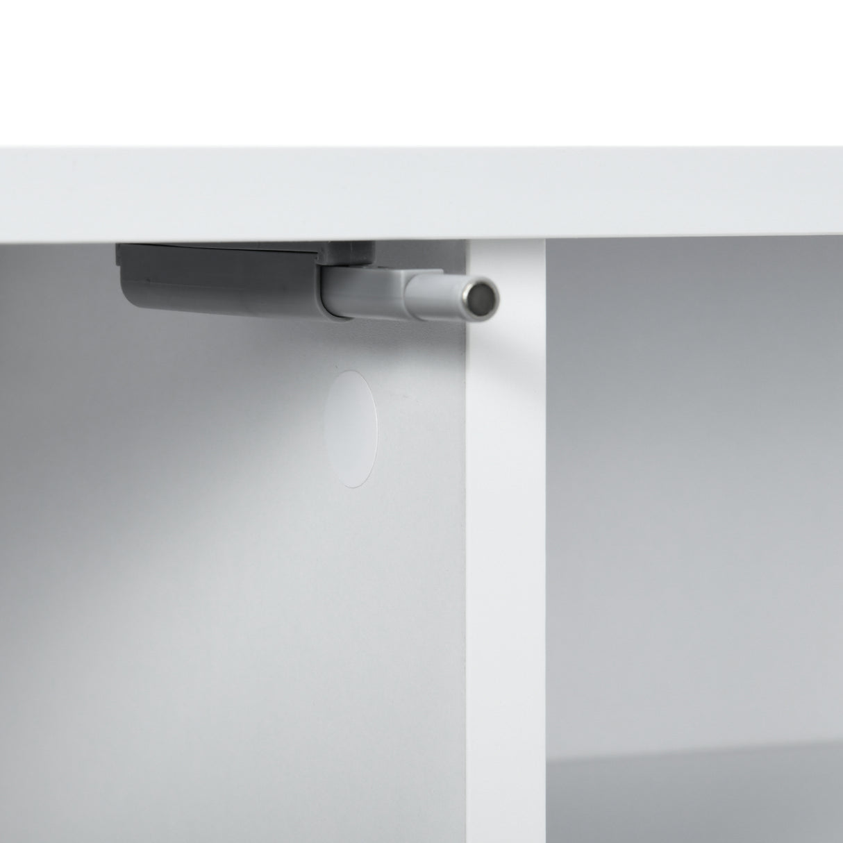 High Gloss TV Stand 140cm Wide Wall Mounted With 2 Doors - Velmora