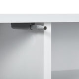 High Gloss TV Stand 140cm Wide Wall Mounted With 2 Doors - Velmora