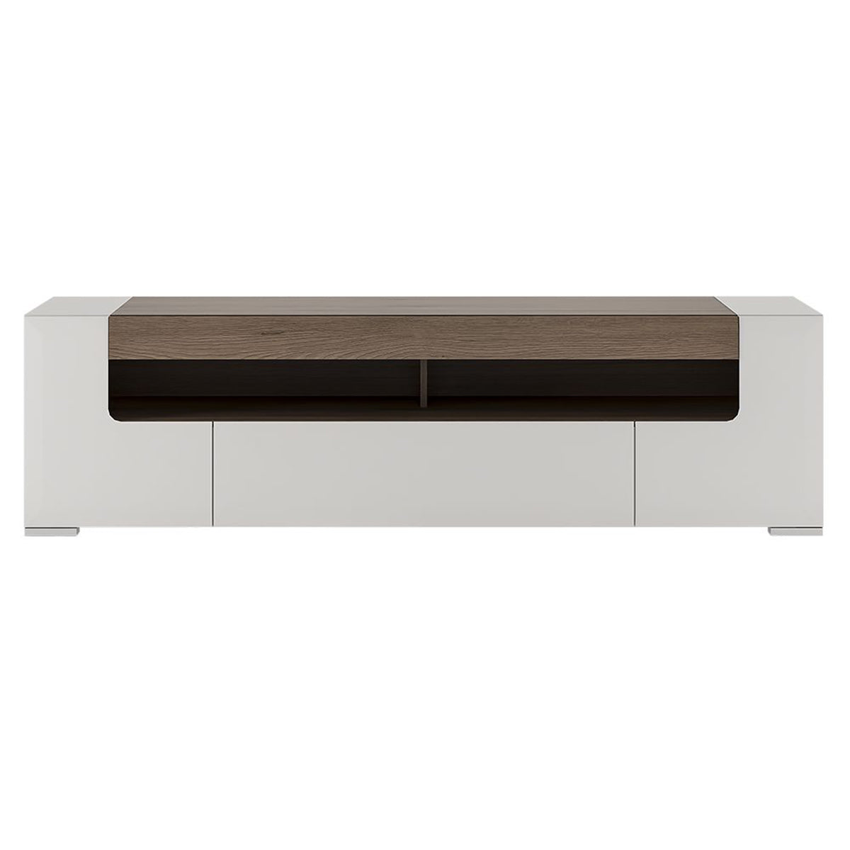 High Gloss TV Stand 190cm Wide With 2 Doors And 1 Drawer - Toronto