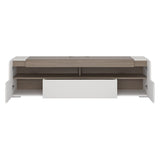 High Gloss TV Stand 190cm Wide With 2 Doors And 1 Drawer - Toronto
