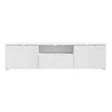 High Gloss TV Stand With 2 Doors And 1 Drawer - Sienna