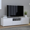High Gloss TV Stand With 2 Doors And 1 Drawer - Sienna
