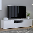 High Gloss TV Stand With 2 Doors And 1 Drawer - Sienna