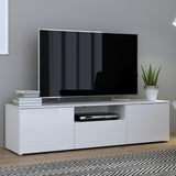 High Gloss TV Stand With 2 Doors And 1 Drawer - Sienna