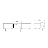 High Gloss TV Stand With 2 Drawers And 2 Shelves - Match