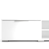 High Gloss TV Stand With 2 Drawers And 2 Shelves - Match
