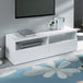 High Gloss TV Stand With 2 Drawers - Manhattan