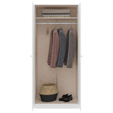 High Gloss Wardrobe With 2 Doors - Denver