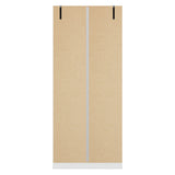 High Gloss Wardrobe With 2 Doors - Denver