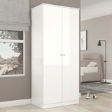 High Gloss Wardrobe With 2 Doors - Denver