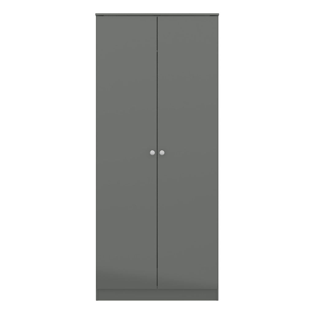 High Gloss Wardrobe With 2 Doors - Denver