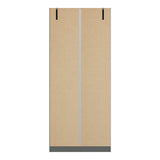 High Gloss Wardrobe With 2 Doors - Denver