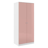 High Gloss Wardrobe With 2 Doors - Denver