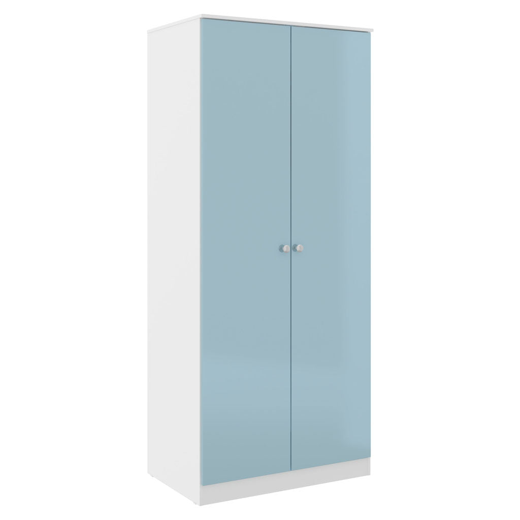 High Gloss Wardrobe With 2 Doors - Denver